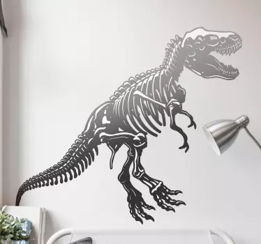 δεινόσαυρος σκελετός δράκος τοίχου decal - TenStickers