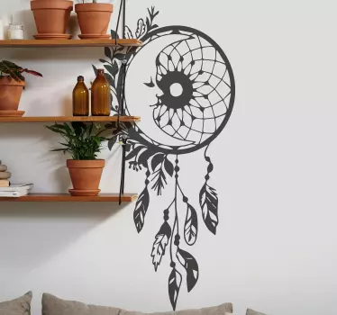 Dream catcher με φεγγάρι αντικειμένου τοίχου - TenStickers