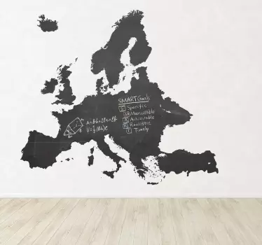 αυτοκόλλητο μαυροπίνακα Ευρώπη - TenStickers