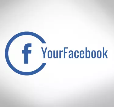 αυτοκόλλητο παραθύρου facebook για επιχειρήσεις - TenStickers