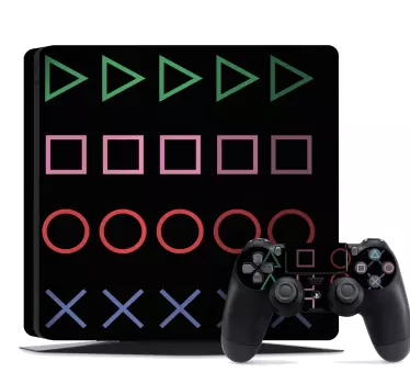 Fading ps κουμπιά playstation 5 αυτοκόλλητα - TenStickers