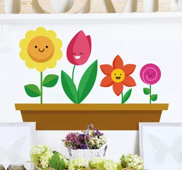 αυτοκόλλητο τοίχου της οικογένειας της daisy - TenStickers