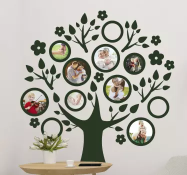 οικογενειακές φωτογραφίες wall decal δέντρο - TenStickers