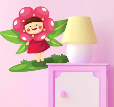 αυτοκόλλητο λουλουδιών νεράιδων παιδιών - TenStickers