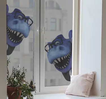 Fun trex 3d απεικόνιση παραθύρου decal - TenStickers