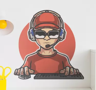 Decal playstation λογότυπο μασκότ gamers - TenStickers