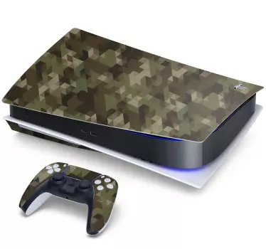 γεωμετρικό deco camo ps5 - TenStickers