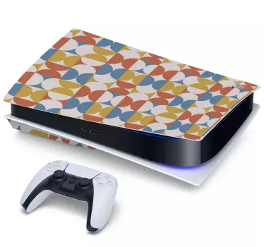 γεωμετρικό σχέδιο groovy playstation - TenStickers