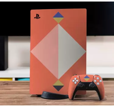 γεωμετρικό σχέδιο art playstation 5 decal - TenStickers