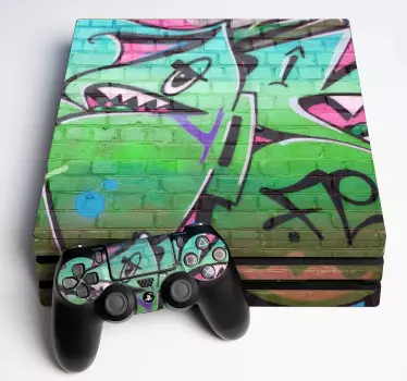 σχεδιασμός γκράφιτι για playstation 4 decal - TenStickers