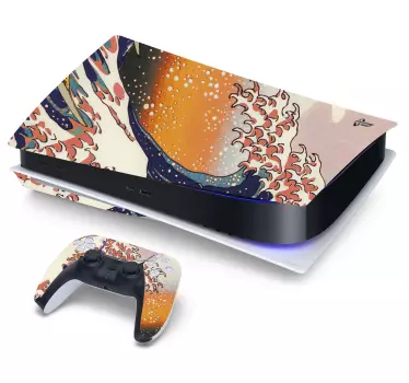 γραφική χιονοδρομική γη playstation 5 decal - TenStickers