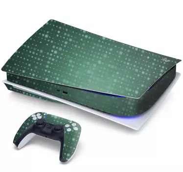 πράσινοι τεχνικοί κύκλοι ps5 decal - TenStickers