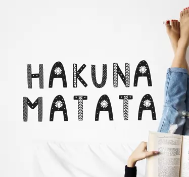 αυτοκόλλητα προσφοράς εμπνευσμένο από hakuna matata - TenStickers