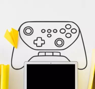Χέρι που σκίτσο χειριστήριο playstation - TenStickers