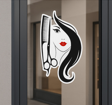 Αυτοκόλλητα υγείας λογότυπο κομμωτηρίου - TenStickers