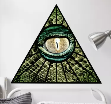 αυτοκόλλητο ερπετού illuminati - TenStickers