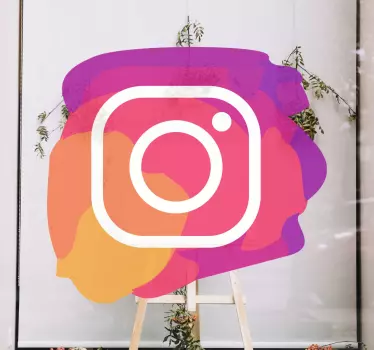 Decal παράθυρο εικονιδίου instagram - TenStickers