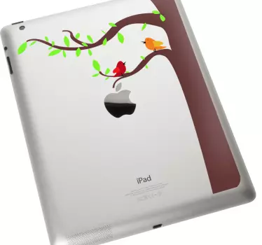 αυτοκόλλητο πουλιών & δέντρων ipad - TenStickers