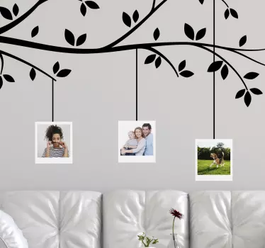 ακανόνιστο δέντρο με φωτογραφίες wall decal - TenStickers