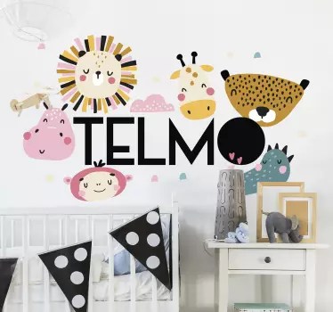 ζούγκλα με το όνομα wall art - TenStickers