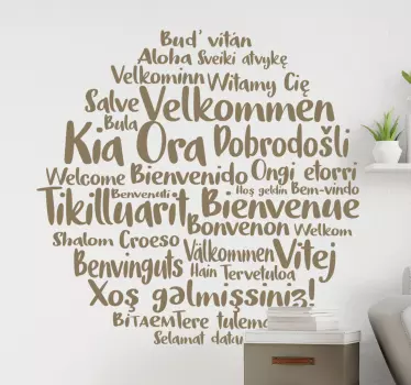 Kia ora ευπρόσδεκτο εγχώριο κείμενο decal - TenStickers