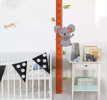 αυτοκόλλητο τοίχου γραφήματος ύψους koala - TenStickers