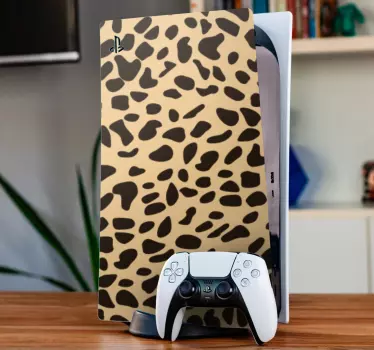 Αυτοκόλλητο με αυτοκόλλητο leopard animal print playstation 5 - TenStickers