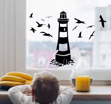 Decal παράθυρο φάρων - TenStickers