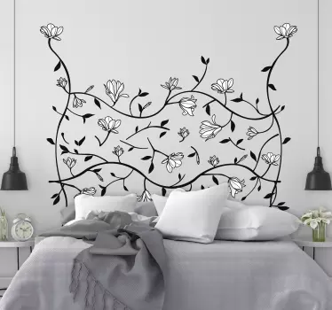 Magnolia floral decal τοίχο - TenStickers