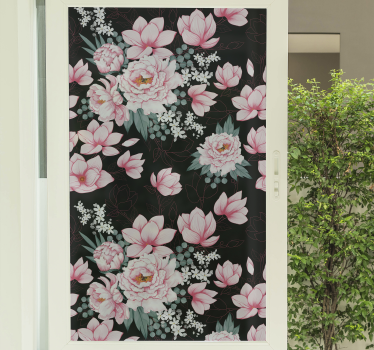 Magnolia φυτά παραθύρου decal - TenStickers