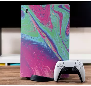 μάρμαρο ουράνιο τόξο playstation 5 decal - TenStickers