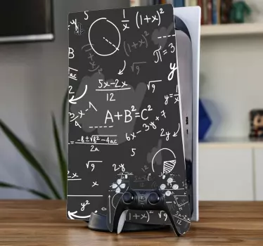 αυτοκόλλητο γεωμετρικού playstation εξισώσεων μαθηματικών 5 - TenStickers
