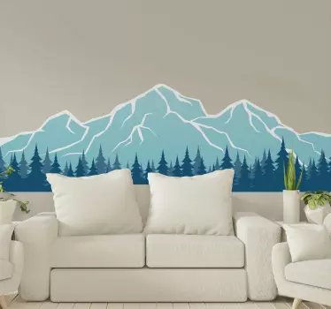 βουνό churfirsten φύση decal - TenStickers