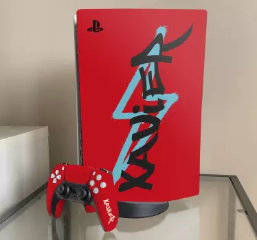 το όνομά μου είναι κάρτα γκράφιτι playstation 5 decal - TenStickers