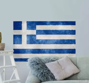 παλιά ελληνική σημαία - TenStickers