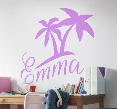 φοίνικας με ονομασία wall decal - TenStickers