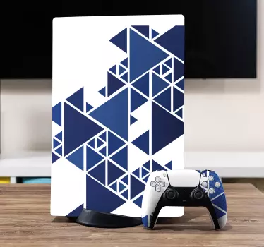 μοτίβο του μπλε playstation 5 αυτοκόλλητα - TenStickers
