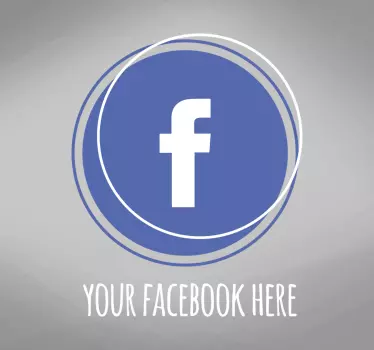 εξατομικευμένος κύκλος παραθύρου facebook - TenStickers