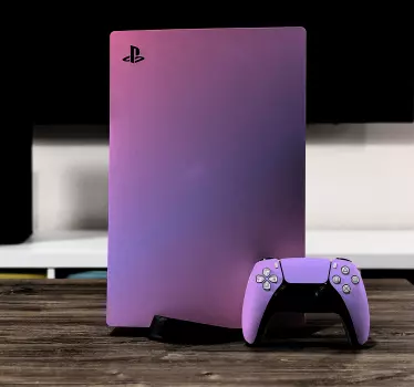 ροζ ντεγκραντέ playstation 5 decal - TenStickers