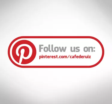 αυτοκόλλητο σημάδι pinterest - TenStickers