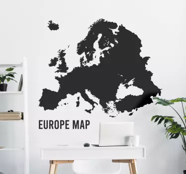 πολιτική Ευρώπη χάρτη παγκόσμιο χάρτη decal - TenStickers