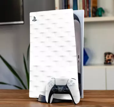 πολυγωνικό χαρτί στυλ φόντου playstation 5 αυτοκόλλητα - TenStickers