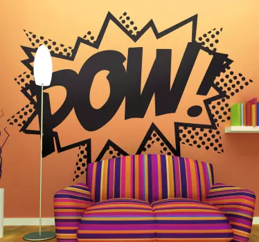 Το "pow! " του Λιχτενστάιν μοντέρνο αυτοκόλλητο τοίχου - TenStickers