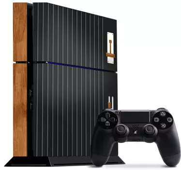 αυτοκόλλητα ps4 παιχνιδιών ξύλου playstation 4 - TenStickers