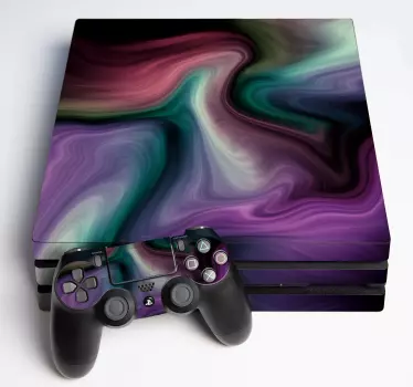 Ps4 nebula χρώματα playstation 4 αυτοκόλλητα - TenStickers