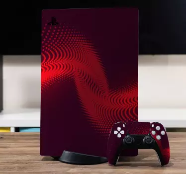 αυτοκόλλητα ps4 red burst playstation 5 - TenStickers
