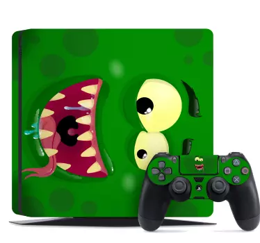 Αυτοκόλλητα ps4 Θέμα Πράσινου Τέρατος - TenStickers