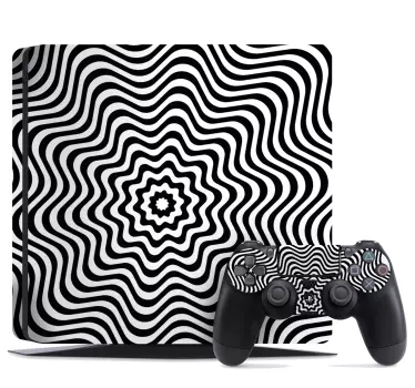 Αυτοκόλλητα ps4 με κυματιστό σχέδιο - TenStickers