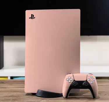Ps4 στερεό ροδάκινο playstation 5 αυτοκόλλητα - TenStickers