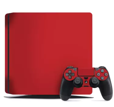 Ps4 στερεό κόκκινο playstation 4 αυτοκόλλητα - TenStickers